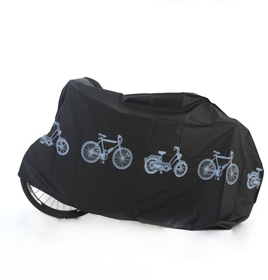 1-delige fietshoes 100*210cm, alle seizoenen - waterdicht, stofdicht, regenbestendig en zonwerend, geschikt voor elektrische fietsen en fietsen, zwart. van Merkloos