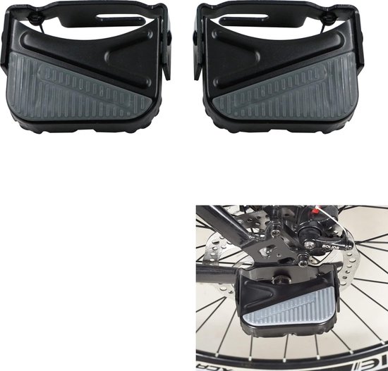 1 paar - Fiets achterpedalen - klappedaal voetsteun - Fietsen Accessoires - voetpedaal achter - Antislip Achterbank Voetsteunen - Mountainbike Elektrische Fiets Voetsteunen - Voetsteuntje - elektrische fiets - voetensteun inklapbaar van Merkloos