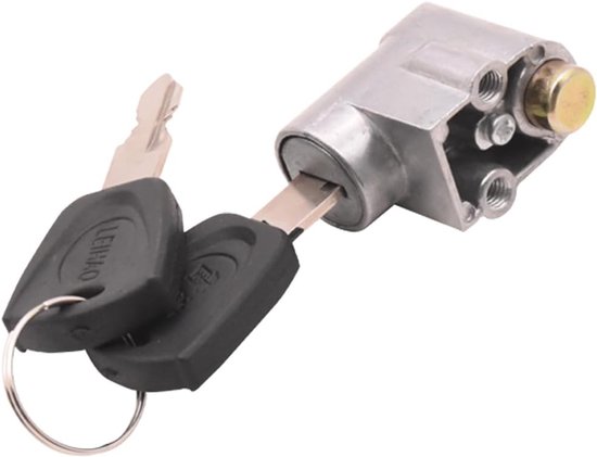 1 stuk elektrische fietsaccu-beveiligingsslot - Accu-slot - Contactslot antidiefstalbeveiligingsslot - Draagbaar slot voor elektrische fietsaccu voor buiten - Met 2 sleutels van Lionelo