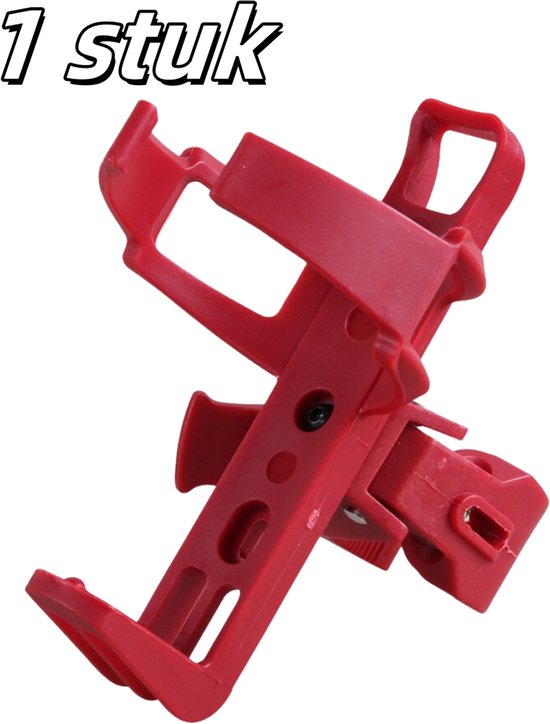 1 stuk - Fiets bidonhouder - Draaibaar - Snelspanner - Rood
