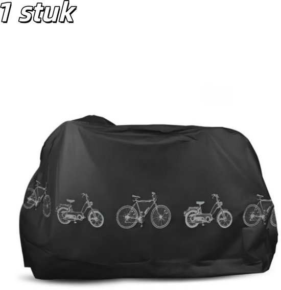 1 stuk - Fietshoes - Water- en stofdicht - Universele maat - Geschikt voor gebruik binnen en buiten - Beschermt tegen regen, zon, UV-straling, wind en sneeuw - Zwart van Merkloos