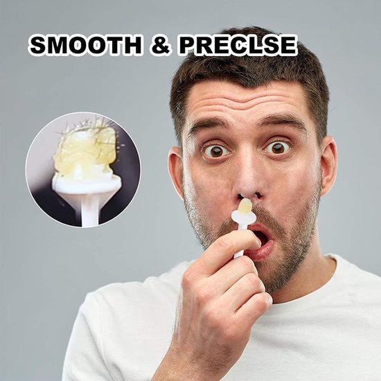 100 stuks neushaarwas Neuswas set Neuswasstokjes Neuswas-applikatoren Neus wax set Heren Neushaarwas Neuswas voor mannen, applikatorset voor neusholte-reiniging, haarentfernung