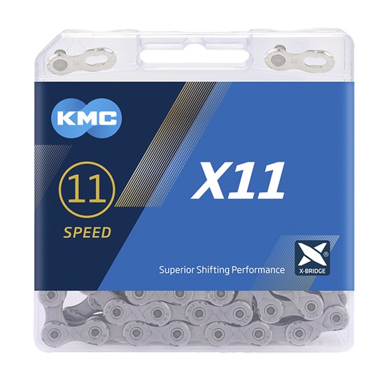 11-speed ketting KMC X11 118 schakels - grijs