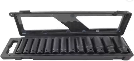 1/2'' Krachtdoppen set 12-kant 13 delig LET OP lange doppen van AIRPRESS