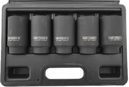 1/2'' Krachtdoppen set lang 12-kant / 5-delig-12 kant van Silverline