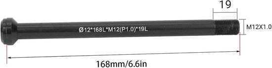 12X148 Achter Thru Axle voor Fietsen, Vervangende Skewer voor 142 * 12 Thread, Fietsreparatie Onderdelen en Accessoires