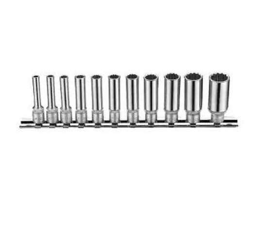 1/4" Doppenset lang 12-kant 11 delig van Stahlwille