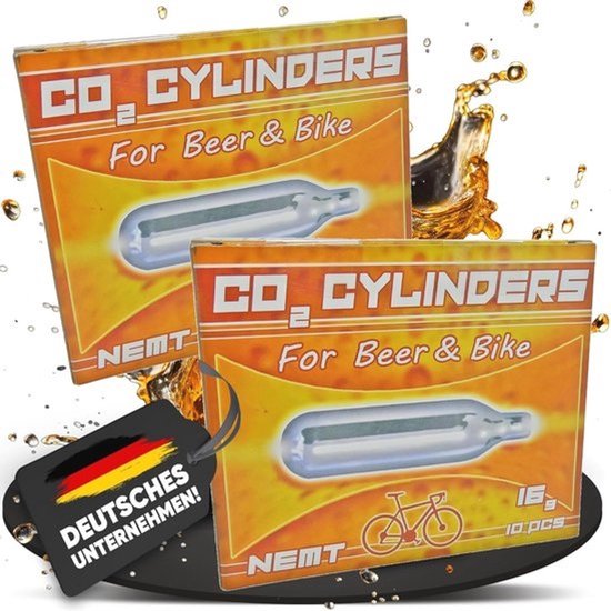 16 g CO2 Biercapsules voor Biertapinstallaties - Zonder Schroefdraad