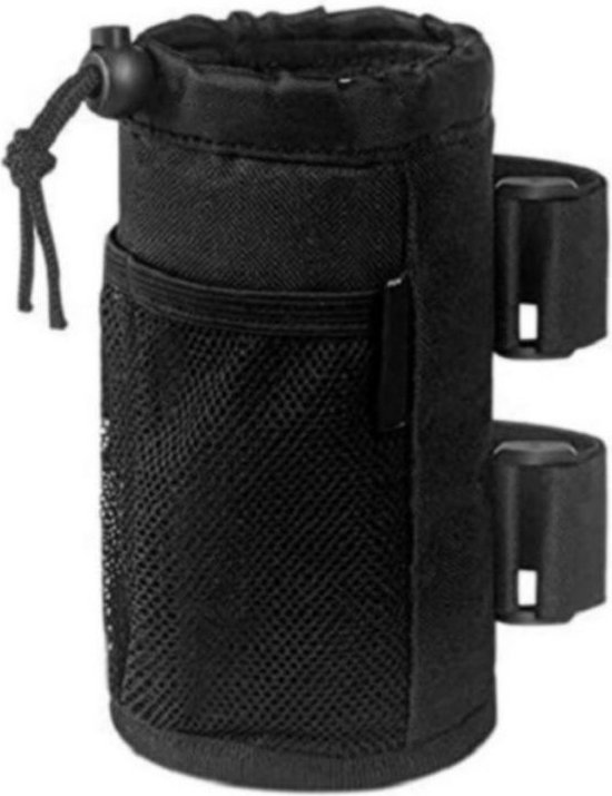 17,5x8,5x17,5cm bekerhouder voor op de fiets, waterfleshouder voor op de fiets, hangende waterbekertas voor terreinwagens, met gaasvak voor mobiele telefoon, geschikt voor mountainbikes, scooters, vouwfietsen, racefietsen, rolstoelen van Suruid
