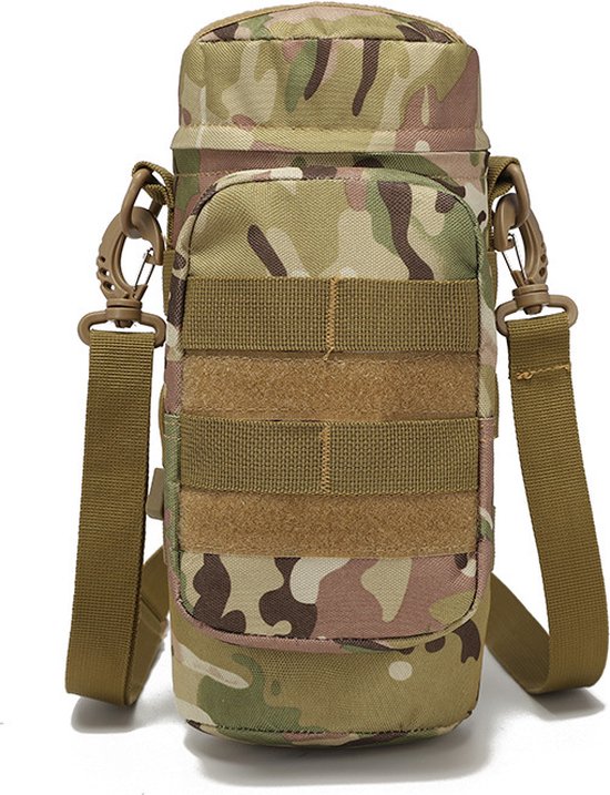 1stuk - Tactische flessenhouder - Waterdichte Tas - flessenhouder, militaire drinkflestas - waterfleshouder - voor Wandelen, Camping, Reizen,