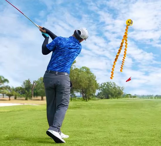 1x Exploderende Gouden Prank Golfbal Grap Gofbal van Merkloos