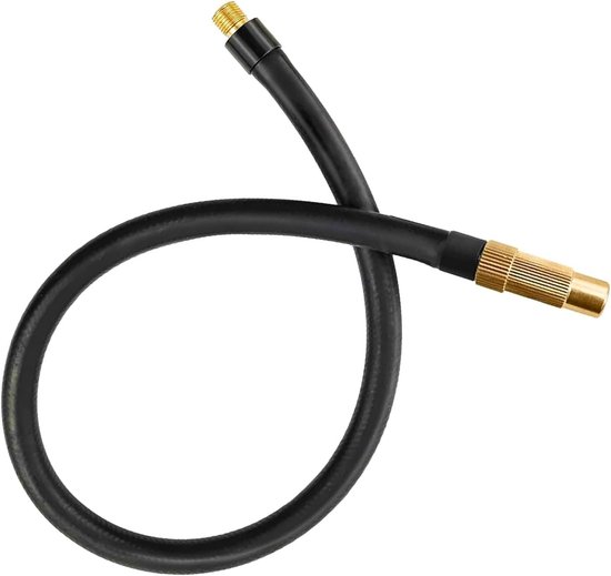 2-in-1 Fiets Pomp Adapter voor Schrader en Presta Banden - Verlengslang voor Fietsen - Auto's en Motoren - Lock Adapter (60 cm)