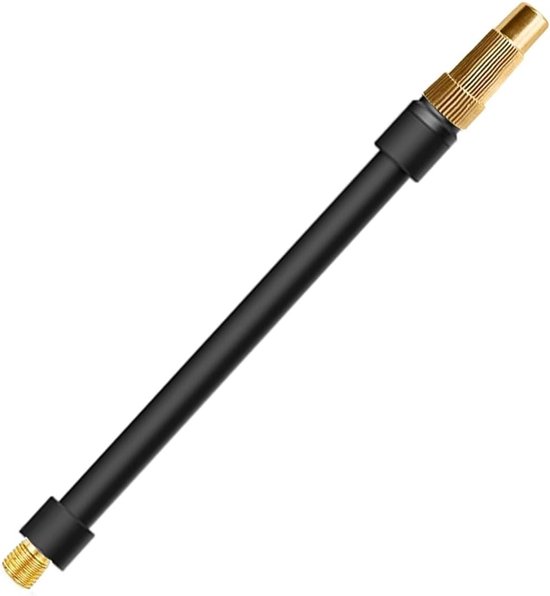 2-in-1 Fiets Pomp Adapter voor Schrader en Presta Banden - Verlengslang voor Fietsen, Auto's & Motoren - Vergrendelbare Adapter (16cm)