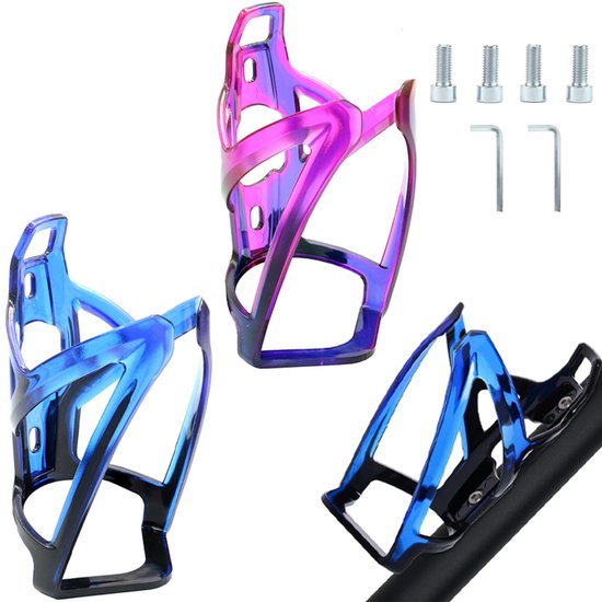2 Stuks Bidonhouder Racefiets - Bidonhouder - Fleshouder - Bidonhouder Fiets - Drinkflessenhouder Fiets - Bidonhouder Racefiets - Fiets Beker Houder - Met Montagesleutel En Schroeven - Voor Fiets / Racefiets / Mountainbike / Kinderwagen / Buggy van Merkloos