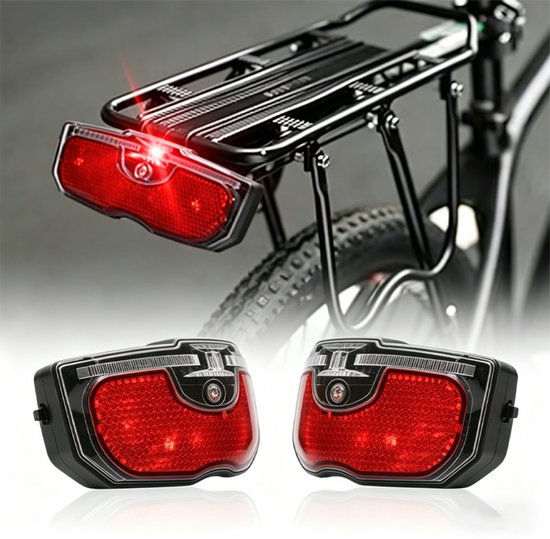 2 Stuks Fiets Achterlicht - LED Fietsverlichting - Batterij Niet Inbegrepen - Veiligheidswaarschuwingslichten - Fietsachterlichten - Fietslamp - Achterlamp - Geschikt Voor Racefietsen, Fietsen, Kinderfietsen En Mountainbikes - Rood