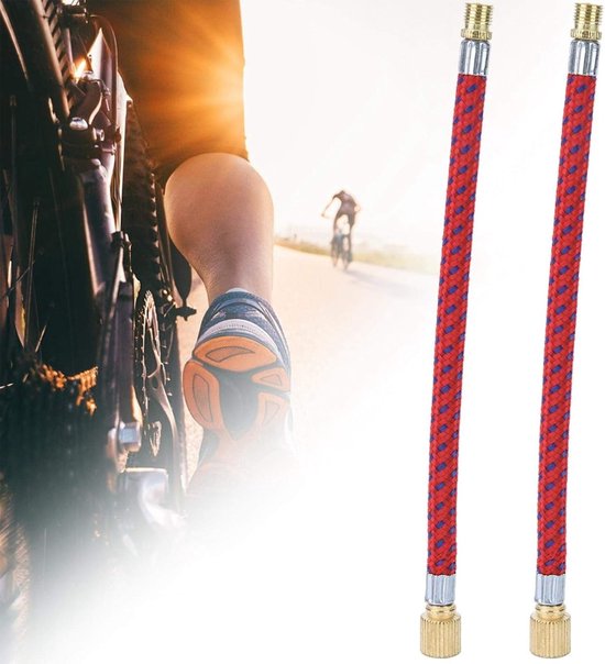 2 Stuks Fietspomp Slang met Flexibele Ventielverlenger - Ideaal voor Fietsen en Accessoires