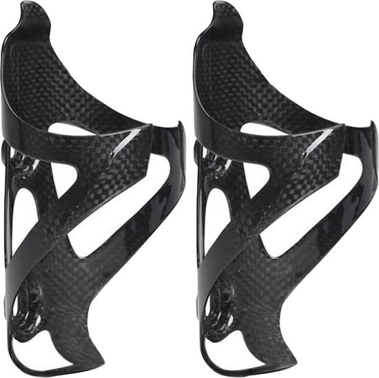 2 stuks flessenhouder voor fiets, volledig carbon waterfleshouder, lichte drankhouder voor mountainbike, racefiets van Merkloos