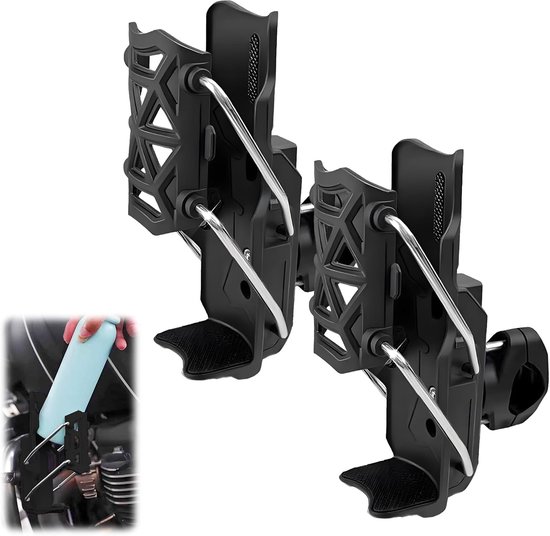 2 stuks flessenhouders fiets bekerhouder lichtgewicht bidonhouder flessenhouder voor fietsen voor frame en stuur, bidonhouder voor fiets, MTB, racefiets