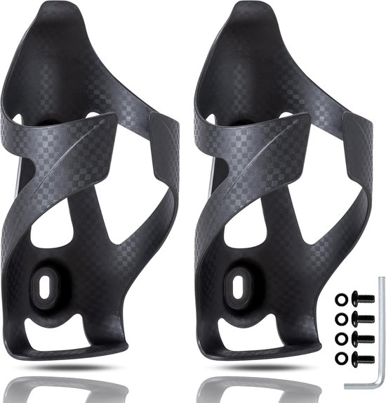 2 Stuks Koolstofvezel Fleskooi – 70-74 mm – Zwart Mat – voor Wegfiets, MTB, Gravel & E-Bike