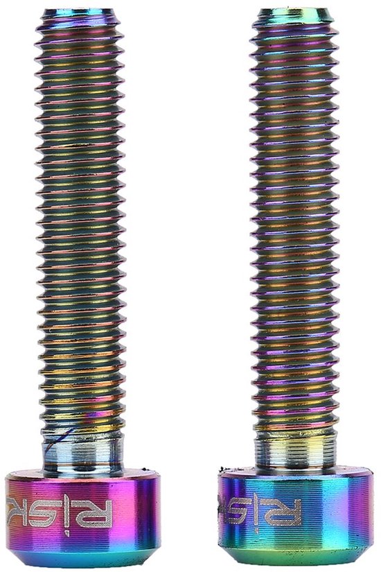 2 Stuks Titanium Legering Fiets Remhendel Schroeven M5x25mm