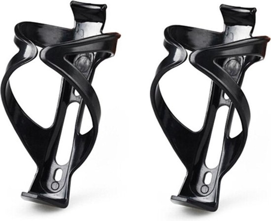 2 stuks Ultra Lichtgewicht Bidonhouders - Krachtige verstevigde klemmen - Zwart - weegt slechts 23 gram! van MOE Sports