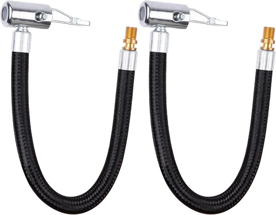 2 Stuks Universele Bandenpomp Slang 24 cm voor Auto, Fiets en Motor