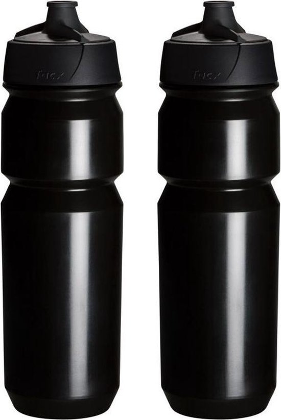 2 x Tacx Shanti Drinkbus 750 ml - zwart - Bidon - Drinkfles