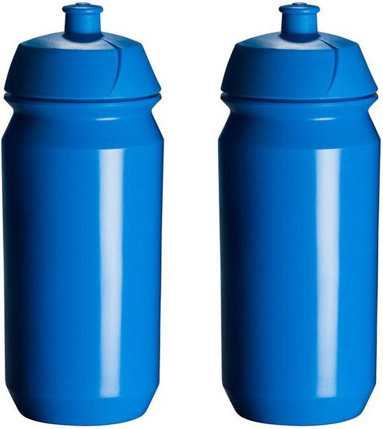 2 x Tacx Shiva Bidon - 500 ml - Blauw - Drinkbus van Tacx
