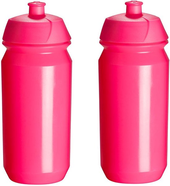 2 x Tacx Shiva Bidon - 500 ml - Flashy Pink Roze - Drinkbus van Tacx