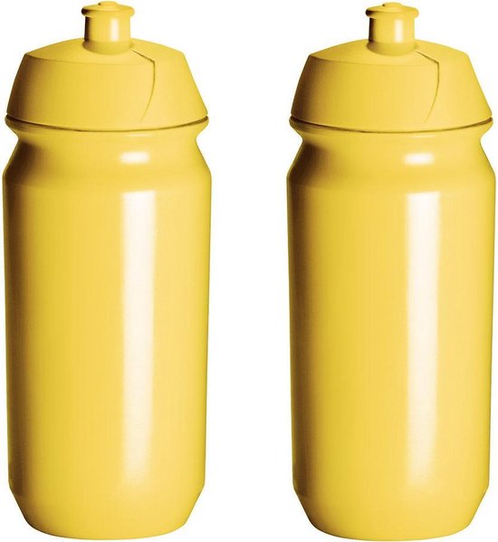 2 x Tacx Shiva Bidon - 500 ml - Geel - Drinkbus