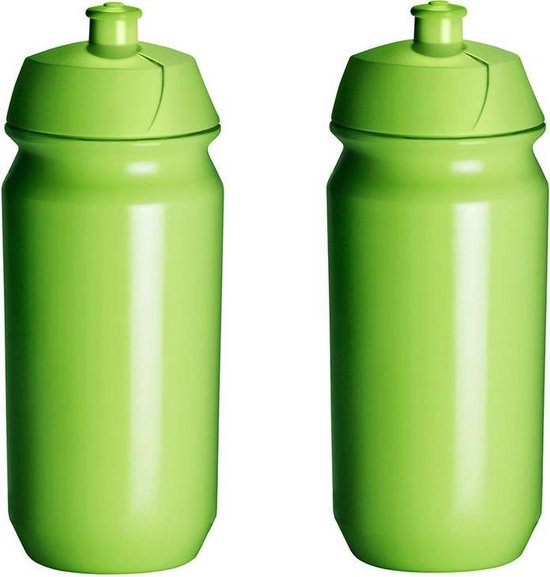 2 x Tacx Shiva Bidon - 500 ml - Groen - Drinkbus van Tacx
