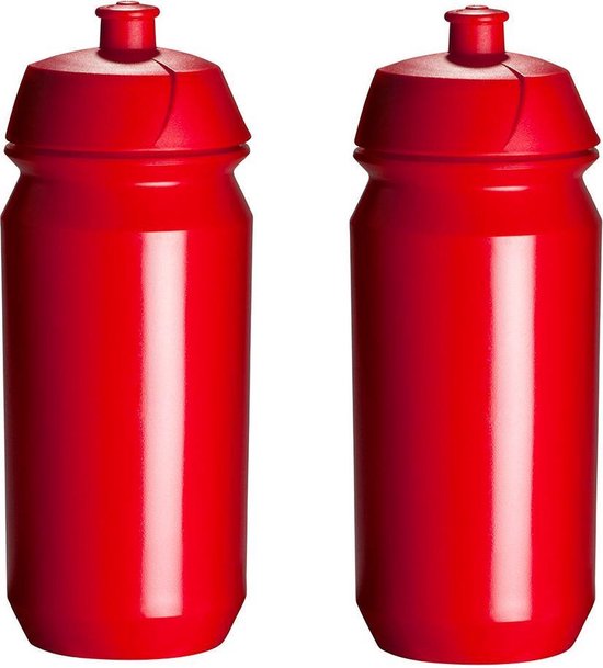 2 x Tacx Shiva Bidon - 500 ml - Rood - Drinkbus van Tacx