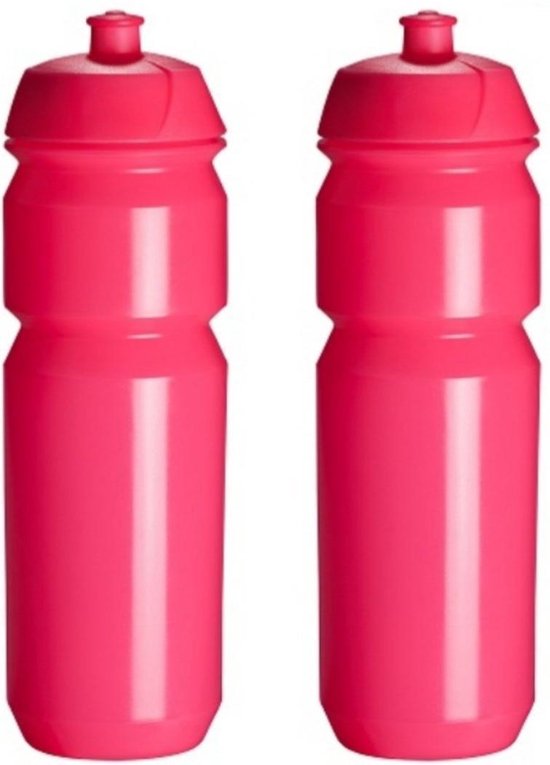 2 x Tacx Shiva Bidon - 750 ml - Flashy Pink Roze - Drinkbus van Tacx