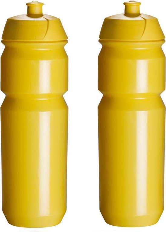 2 x Tacx Shiva Bidon - 750 ml - Geel - Drinkbus van Tacx