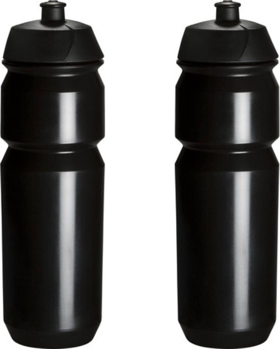 2 x Tacx Shiva Bidon - 750 ml - Zwart - Drinkbus van Tacx