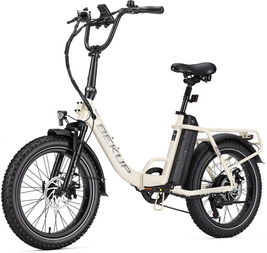 20-inch Elektrische Vouwfiets -48V 15Ah- Actieradius 75km - 25 km/uShimano 7 versnellingen - 60NM - 20 Inch opvouwbare City Commuter E-Bike -Elektrische Stadsfiets–Wit