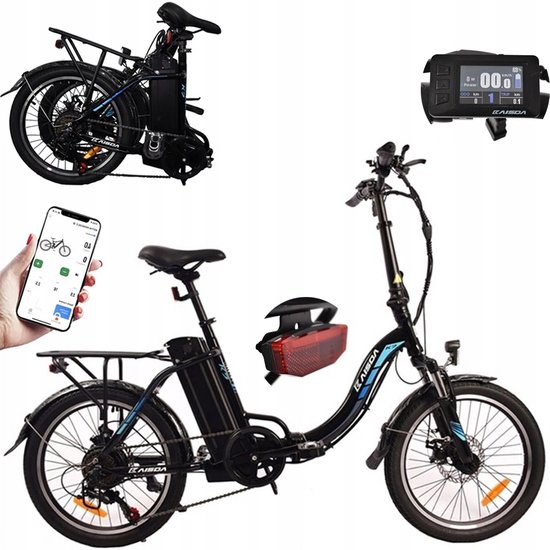 20-inch waterdichte aluminium Elektrische vouwfietsen - Elektrische fiets - Actieradius 100km - Verwijderbare batterij 36V13Ah - Motor 250W - Shimano 7 versnellingen - 20 Inch opvouwbare City Commuter E-Bike - Zwart