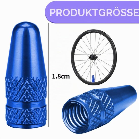 20 Stuks Ventilkappen voor Fietsen, Aluminium, Geschikt voor Franse Ventielen