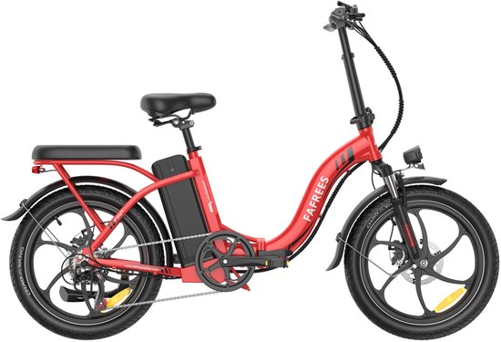 2026 Elektrische Vouwfiets – E-Bike – 20 x 3.0 Inch – 36V 20Ah Lithium Accu – 250 W – Maximaal bereik 100km – 7-speed versnelling – LCD Scherm – Aluminium Frame – Vouwfiets – Mechanische Schijfremmen – Stadsfiets – Max. Belastbaar 150 kg – Rood