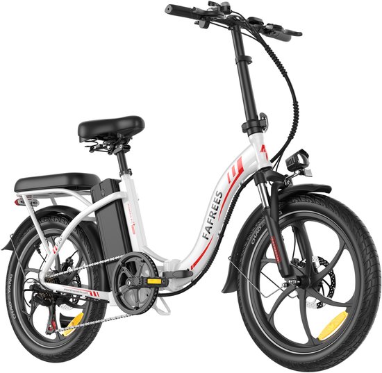 2026 Elektrische Vouwfiets - E-Bike - 20 x 3.0 Inch - 36V 20Ah Lithium Accu - 250 W - Maximaal bereik 100km - 7-speed versnelling - LCD Scherm - Aluminium Frame - Vouwfiets - Mechanische Schijfremmen - Stadsfiets - Max. Belastbaar 150 kg - Wit