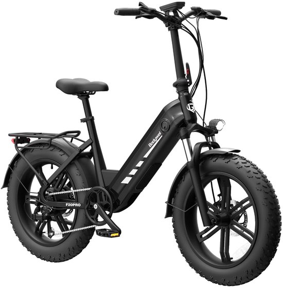 20Inch Elektrische Fiets – 250W Motor - 48V20Ah Lithium Accu – Actieradius tot 130 km – Hydraulische Schijfremmen – 20×4.0 inch Fatbike Banden - Shimano 7 Versnellingen–Elektrische Stadsfiets–Zwart