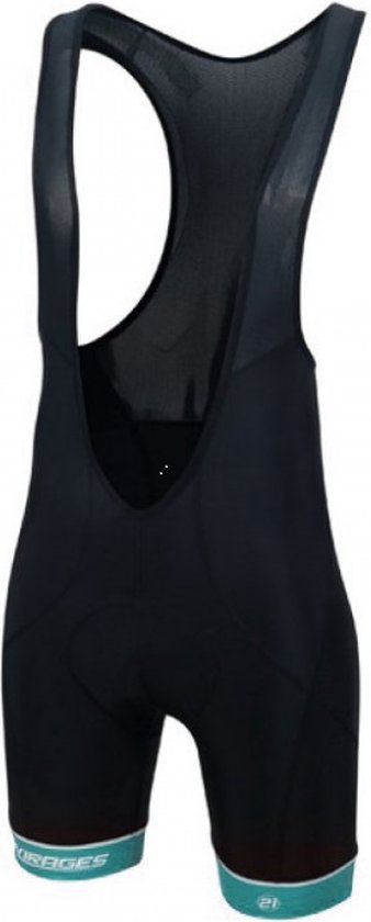 21virages Gopresia fietsbroek kort met bretels - koersbroek Heren Zwart Celeste-XL