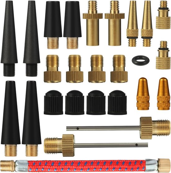 26-delige Fietsventiel Adapter Set voor Alle Ventieltypen