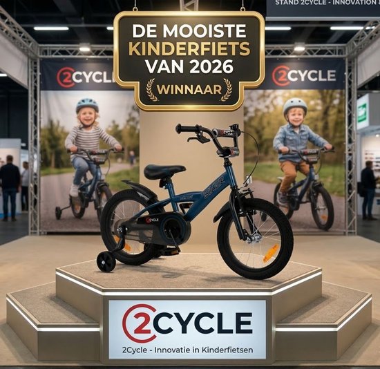 2Cycle Biker kinderfiets 16 inch (4 tot 6 jaar) voor jongens blauw van 2Cycle