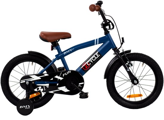 2Cycle BMX-Fun kinderfiets 16 inch (4 tot 6 jaar) voor jongens blauw van 2Cycle