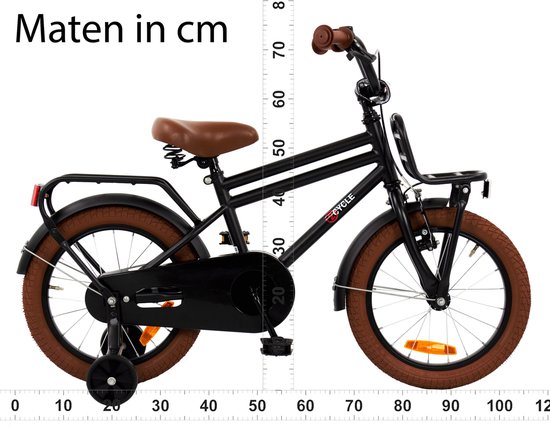 2Cycle Cargo - Transportfiets - 16 inch - Zwart van 2Cycle