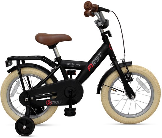 2Cycle First kinderfiets 14 inch (3 tot 5 jaar) voor jongens zwart van 2Cycle