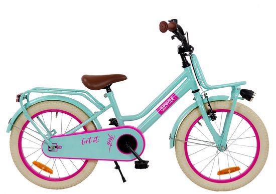 2Cycle Get It Girl - 18 inch (5-7 jaar) - Kinderfiets - Turquoise van Merkloos