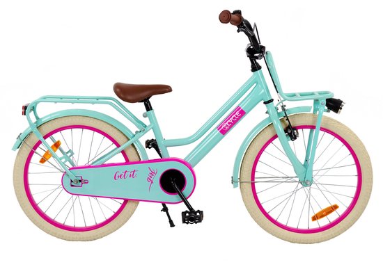 2Cycle Get It Girl - 20 inch (6 tot 8 jaar) voor meisjes - Kinderfiets - Turquoise van Merkloos