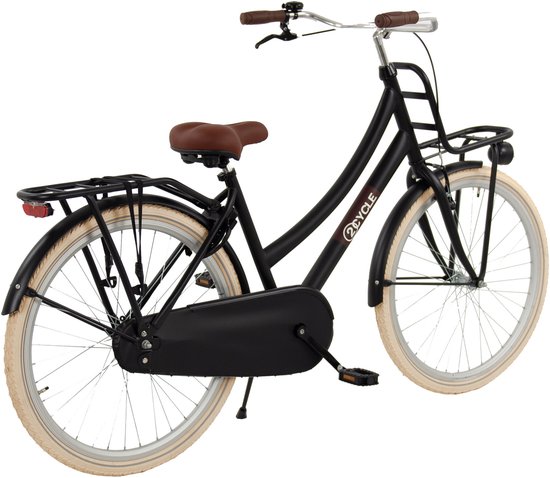 2Cycle Premium Transportfiets kinderfiets 26 inch (10 tot 12 jaar) voor Meisjes Zwart